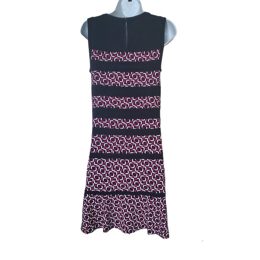 Michael kors womens mini dress sz medium deep Fuchsia round neck sleeveless new - Picture 13 of 16